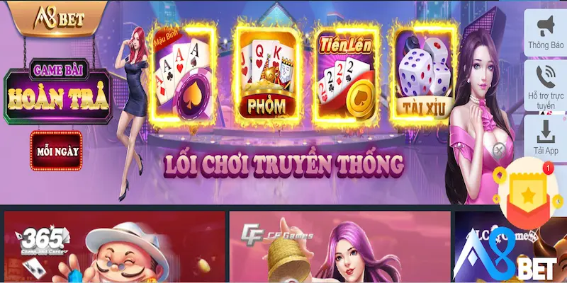 Đôi nét về sảnh game đánh bài A8bet