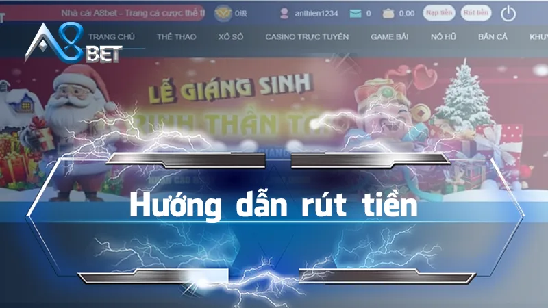 hướng dẫn rút tiền a8bet